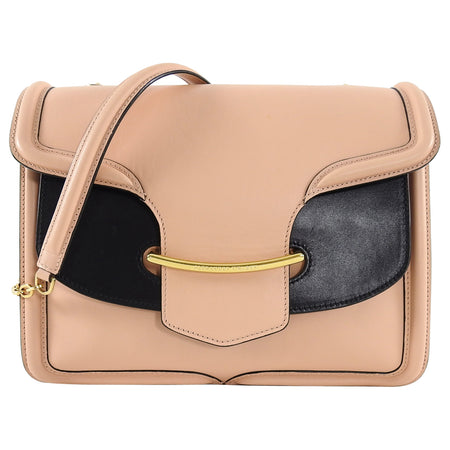 Alexander McQueen Nude and Black Heroine Shoulder Bag 