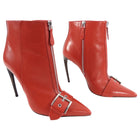Alexander McQueen Red 110mm Ankle Boots - 40