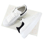 Alexander McQueen White Sneakers with Black - USA 6