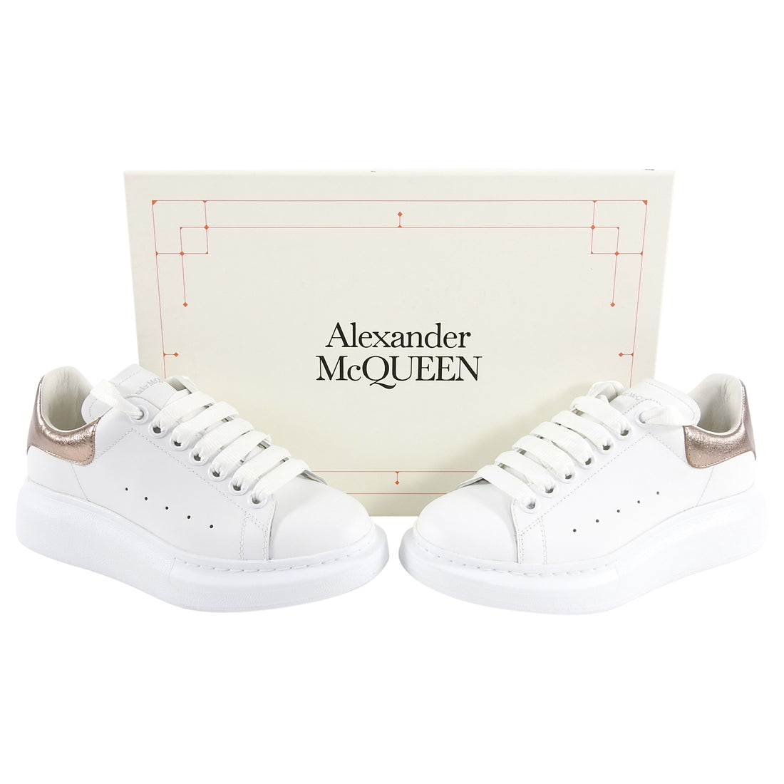 Alexander McQueen White Platform Chunky Sneaker - 37.5 / 7