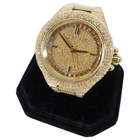 Michael Kors Goldtone Camille Strass 43mm Watch