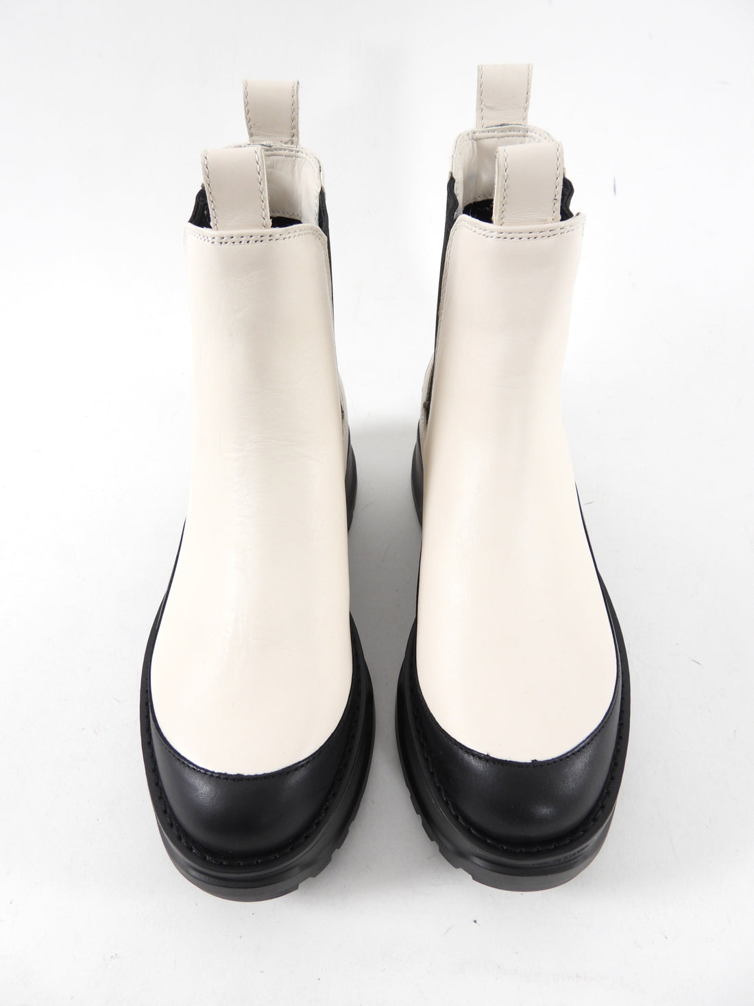 Michael Kors Dupree Ivory and Black Sole Ankle Boot - 7.5M