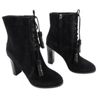 Michael Kors Collection Black Suede Odile Tassel Boots - 39