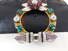 Miu Miu Madras Crystal Jewel Embellished Crossbody Bag