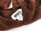MM6 Maison Margiela Brown Zip Neck Mohair Sweater - S