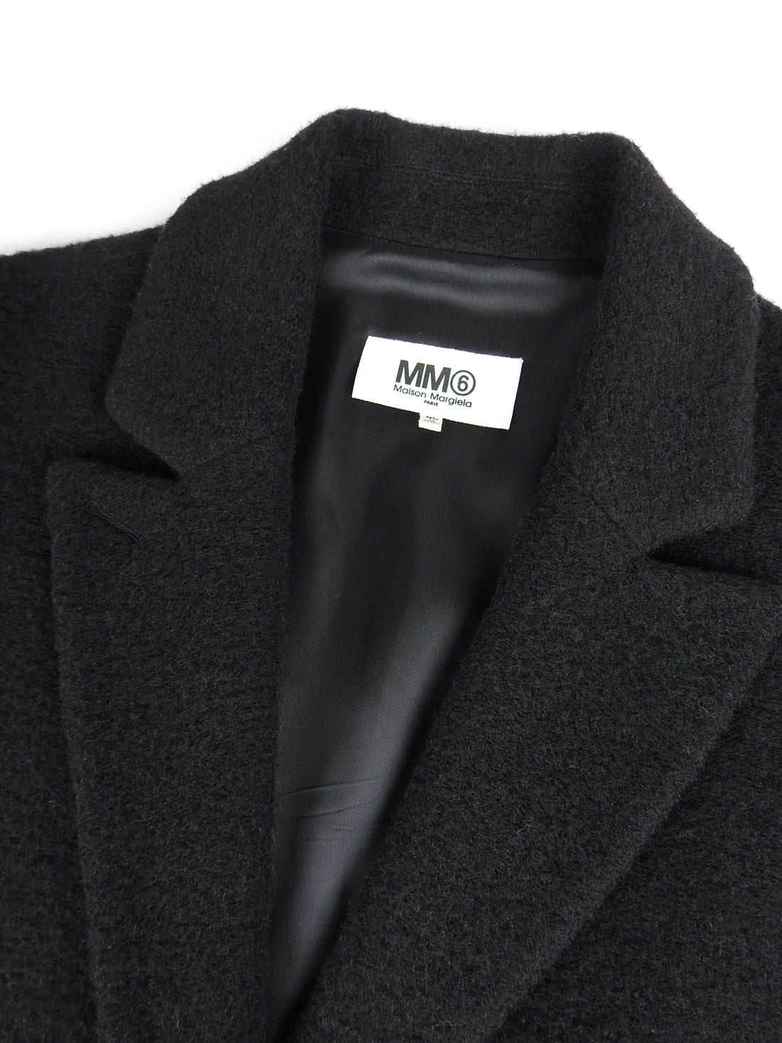 MM6 Black Oversized Short Coat - 36 / 4 / S
