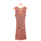 M Missoni Pink Multicolor Sleeveless Knit Tank Dress - IT40 / 4