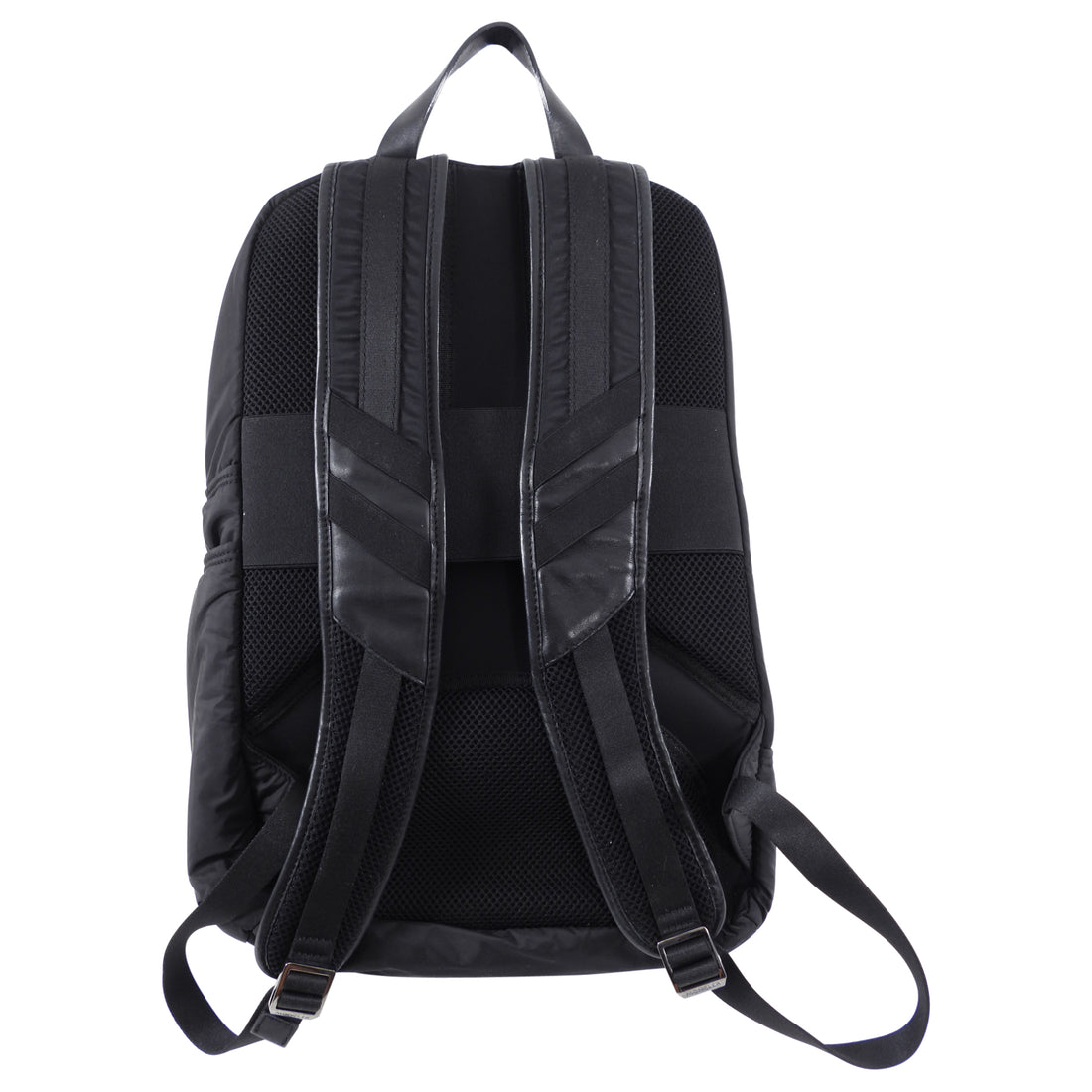 Moncler Black Leather Trimmed Nylon Backpack – I MISS YOU VINTAGE