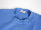 Moncler Blue Cashmere and Wool Logo Sweater - M