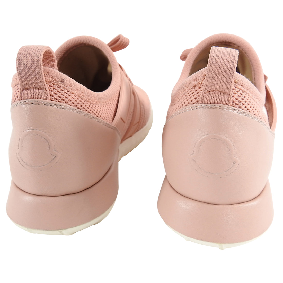 Moncler Pink Mesh and Leather Running Shoes - 6.5