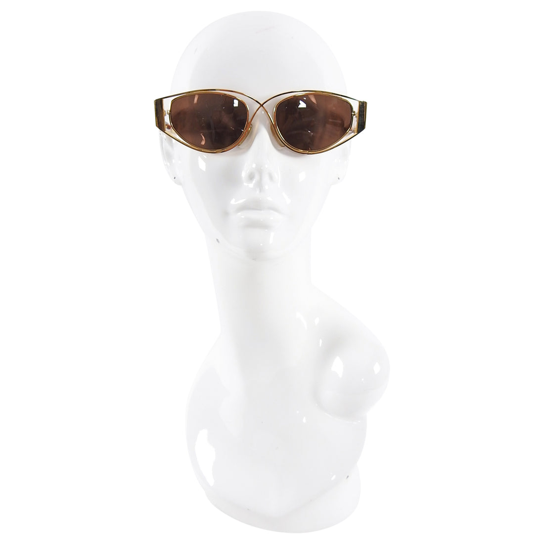 Claude Montana Vintage 1990's Gold and Tortoise Sunglasses 