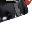Moschino Black Leather Key Case with Red Heart - New in Box