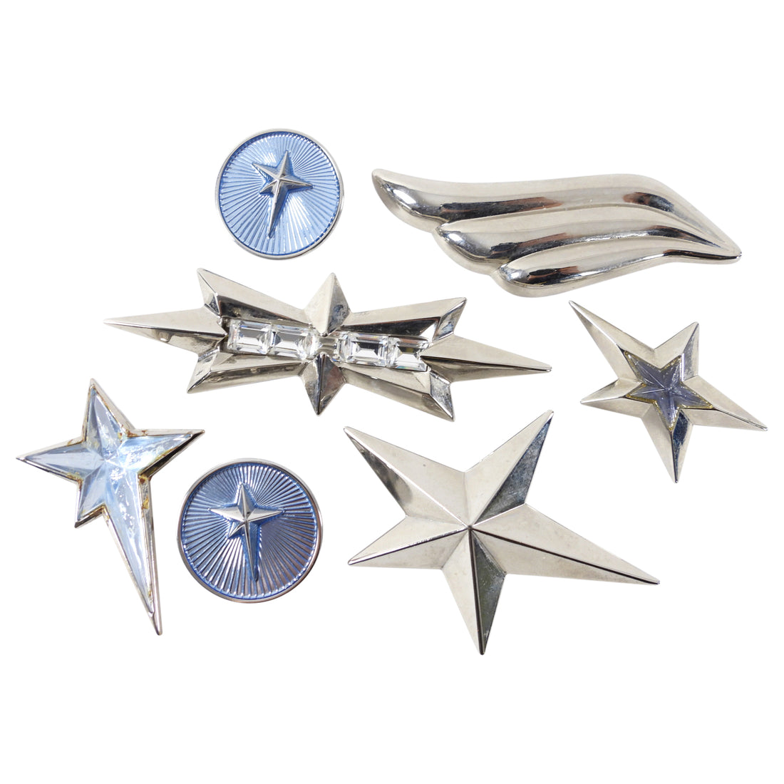 Thierry Mugler Vintage Costume Jewelry Pins Brooches