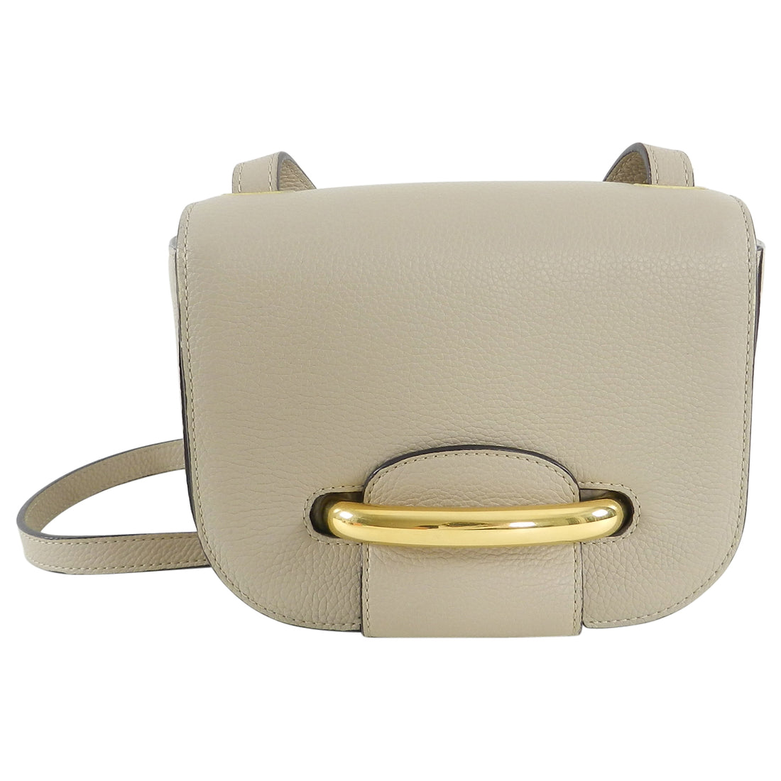 Mulberry Small Light Taupe Selwood Bag with Gold Bar