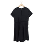 No 21 Numero Ventuno Black Short Sleeve Rayon Flare Dress - S