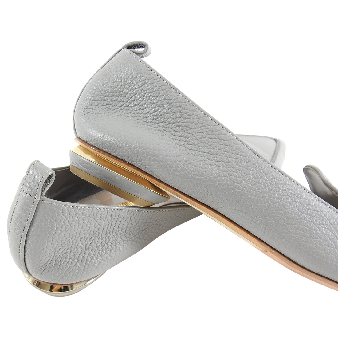 Nicholas Kirkwood Beya Silver Loafers sale flats shoes – AvaMaria