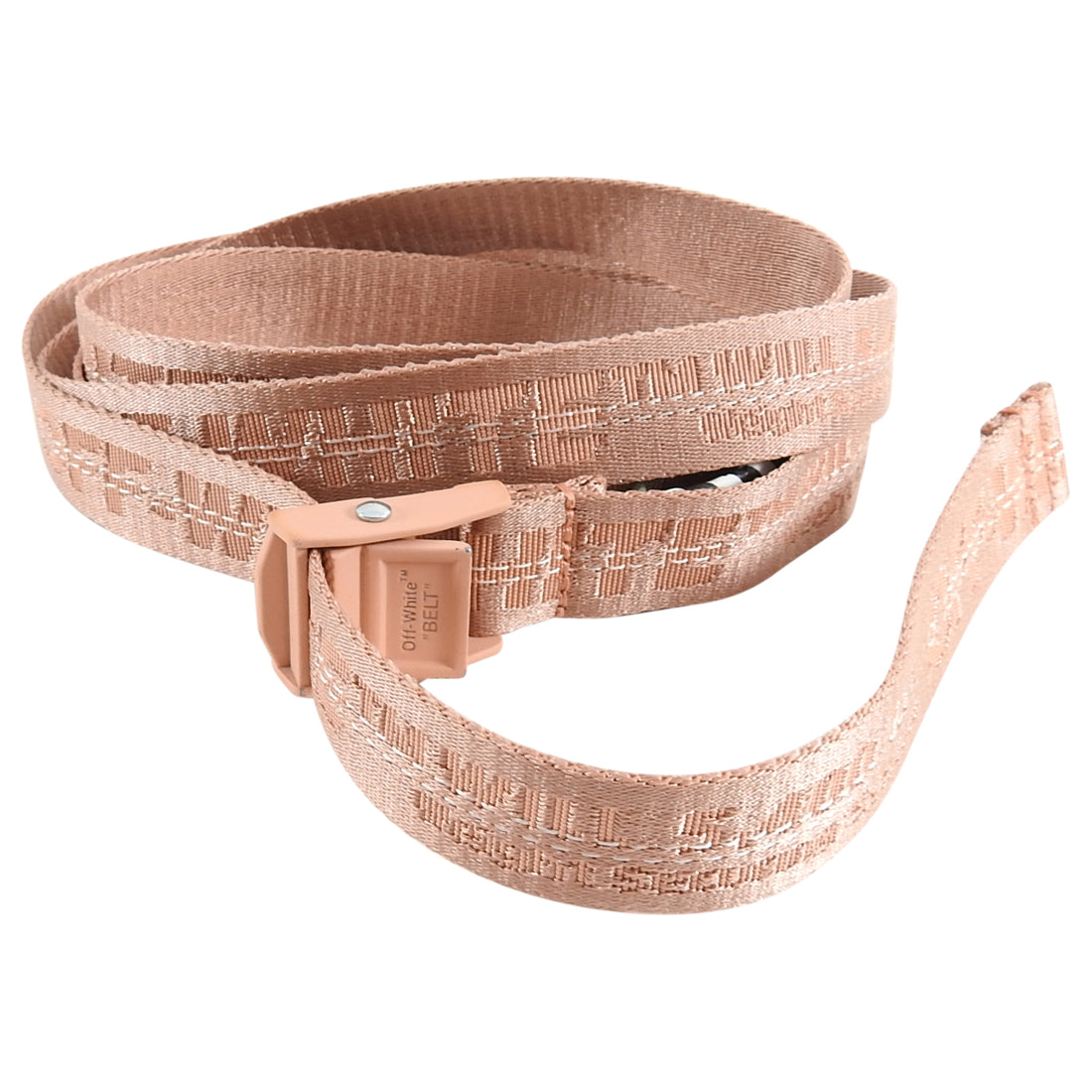 Off-White Virgil Abloh Blush Pink Industrial Wrap Belt