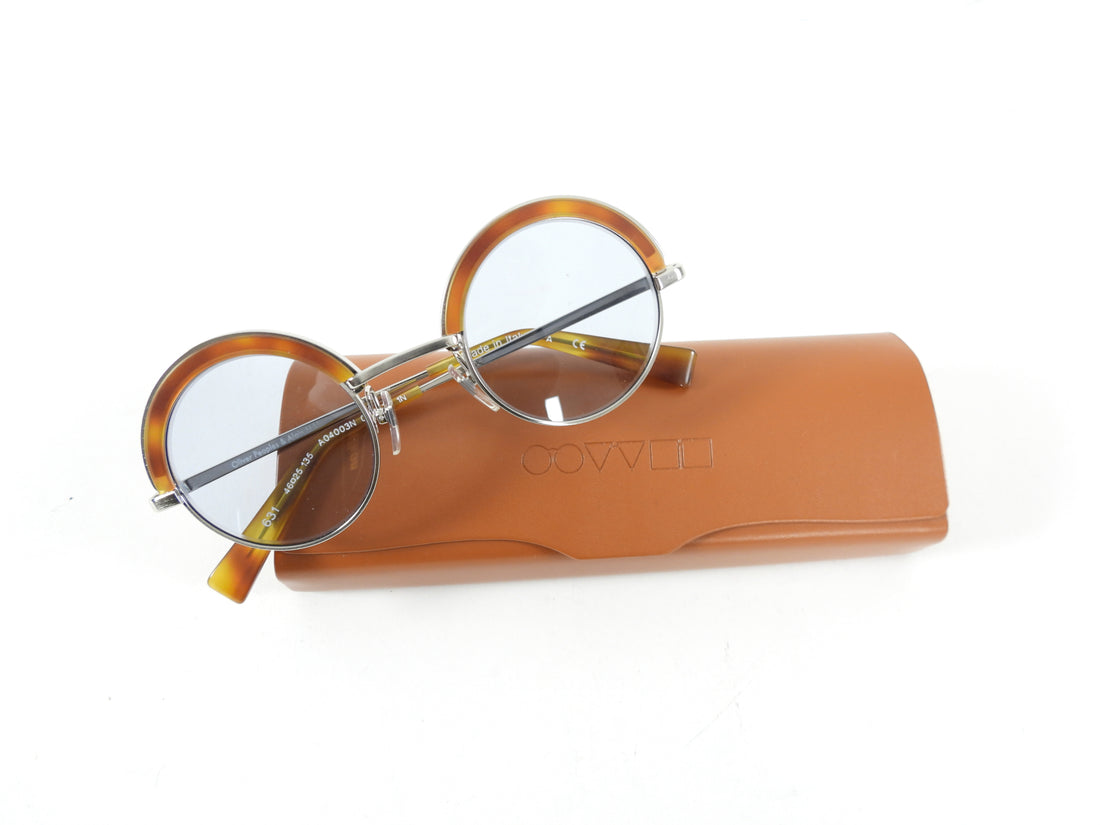 Oliver Peoples x Alain Mikli Round Blue Lens Sunglasses