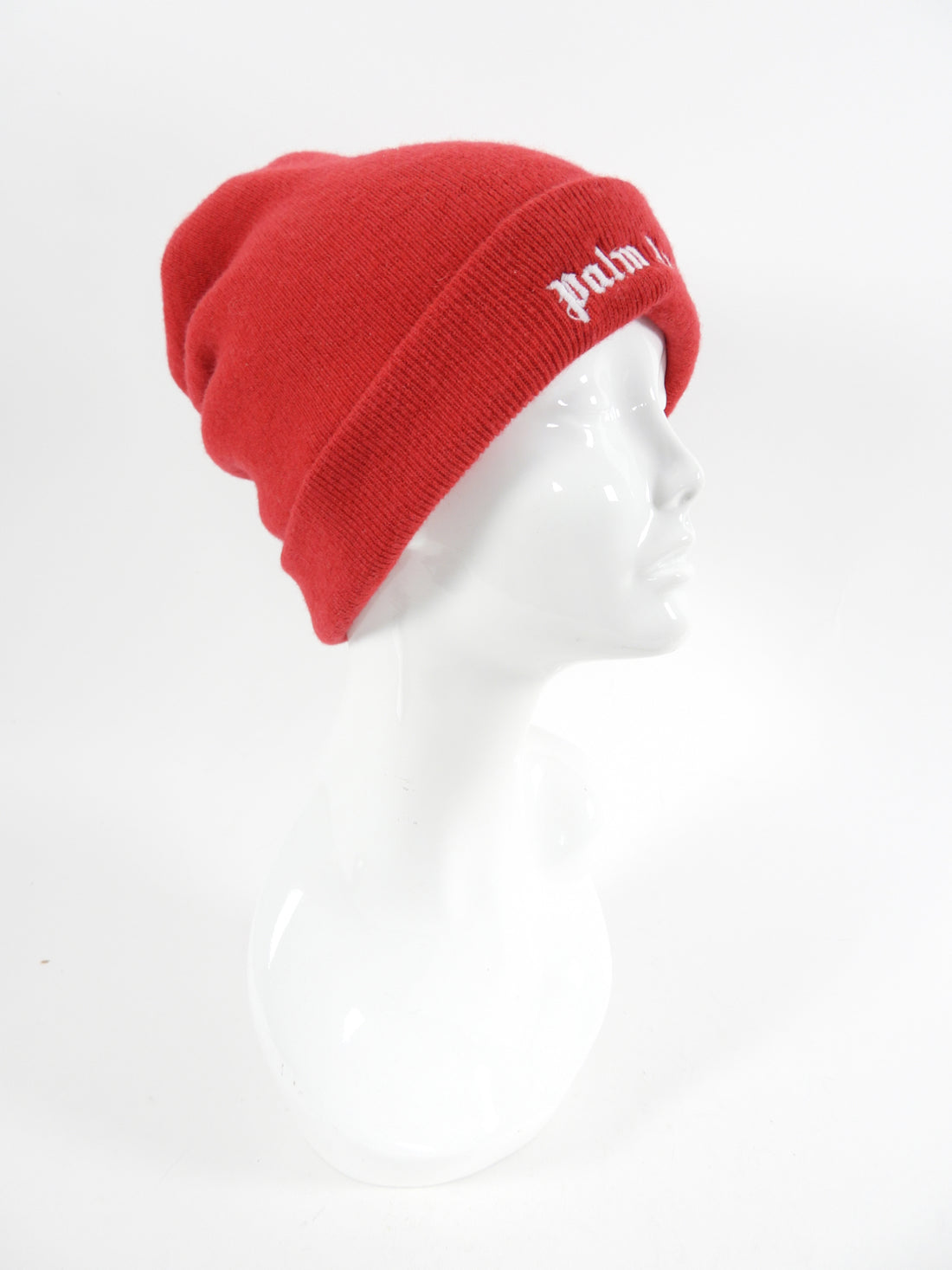 Palm Angels Red Knit Logo Toque