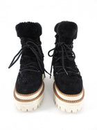 Paloma Barcelo Black Shearling Winter Boots - 37 / 7