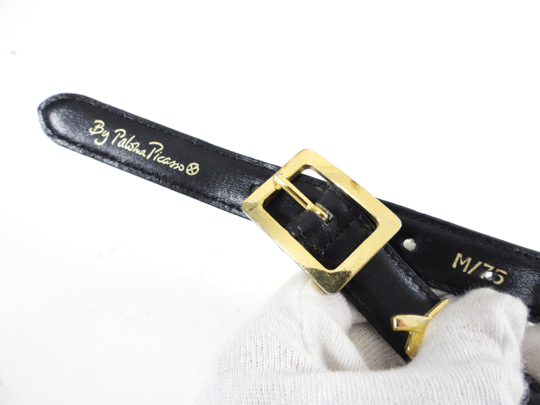 Paloma Picasso Vintage X Leather Belt