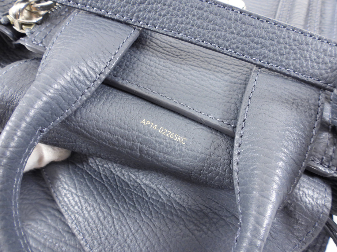 Phillip Lim Pashli Grey Grained Leather Mini Satchel Bag