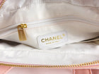 Chanel 2004 Small Pink Patent Leather Triple CC Zippered Tote Bag