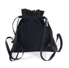 Issey Miyake Pleats Please Black Drawstring Pleated Backpack Bag