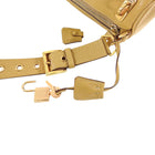 Prada Light Tan Leather Small Lock Shoulder Bag