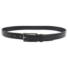 Prada Black Skinny Leather Belt with Enamel Buckle - 75 / 30