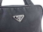 Prada Black Nylon Vintage Tessuto Top Handle Small Tote Bag