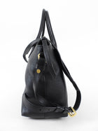 Prada Black Leather Two-Way Shoulder Bag 