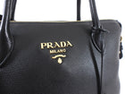 Prada Black Leather Two-Way Shoulder Bag 