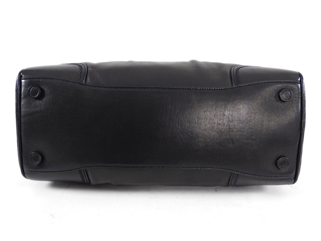 Prada Black Nappa Leather Bowler Bag