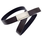 Prada Circa early 2000's Brown Leather Square Buckle Belt - 75 / 30