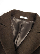 Prada Brown Fitted Wool Coat - IT38 / USA 2 / XS