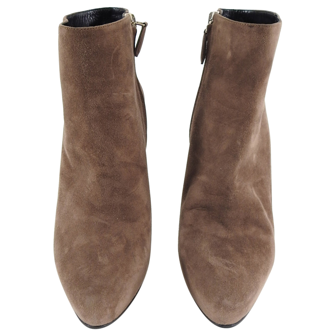 Prada Light Brown Suede Ankle Boots - 37.5