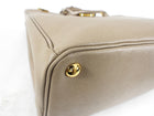 Prada Beige Taupe Galleria Saffiano Leather Double Zip Tote Bag
