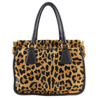 Prada Leopard Calf Borsa Cerniera Tote Bag