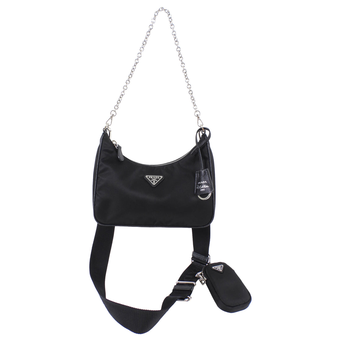 PRADA Re-Edition 2005 Shoulder Bag Nylon 'Black' 1BH204-R064-F0002-V-V -  KICKS CREW