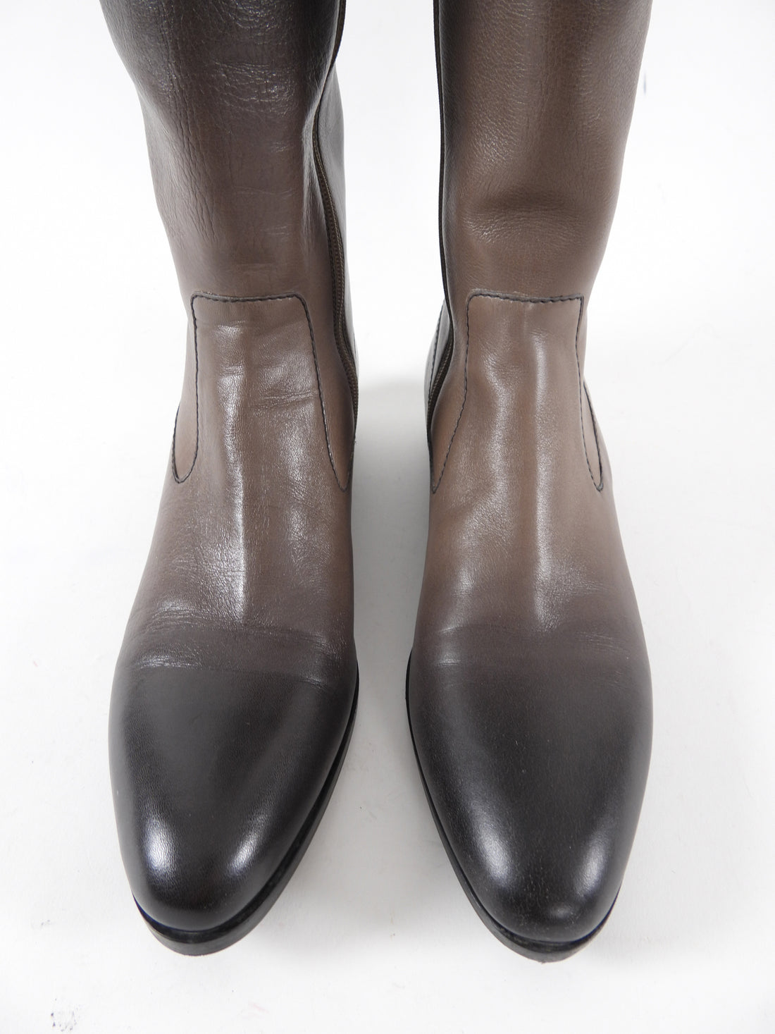 Prada Ombre Leather Tall Boots - USA 7.5