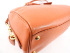 Prada Orange Saffiano Two Way Doctor Bag