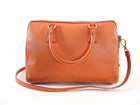 Prada Orange Saffiano Two Way Doctor Bag