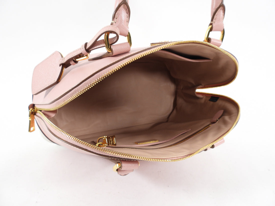 Prada Promenade Bag Saffiano Leather Medium Pink 23022915