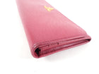 Prada Raspberry Pink Long Bifold Wallet with Card Holder