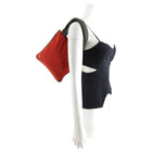 Prada Sport Red Stripe Vintage 1990’s Red Nylon Small Tote Bag