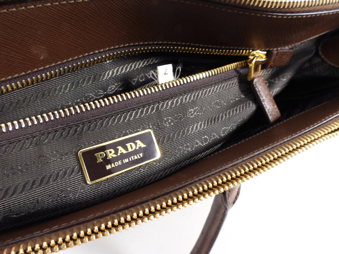 Prada Tan Twin Pocket Galleria Bag ALC0380