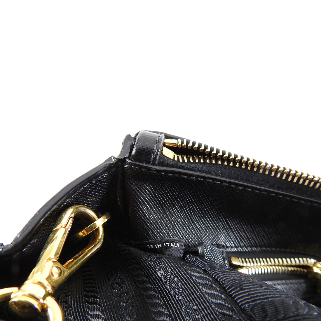 Shop authentic Prada Saffiano Lux Double Zip Small at revogue for