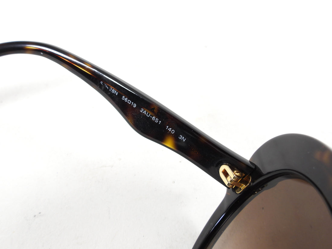 Prada Brown Scroll Sunglasses SPR28N