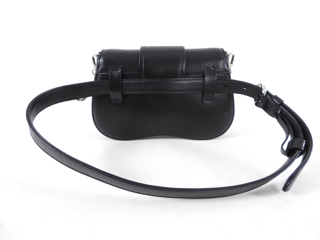 Prada Sidonie Black Leather Belt Bag and Crossbody